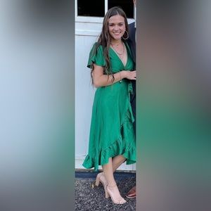 Beautiful Green Hi-Low Dress
